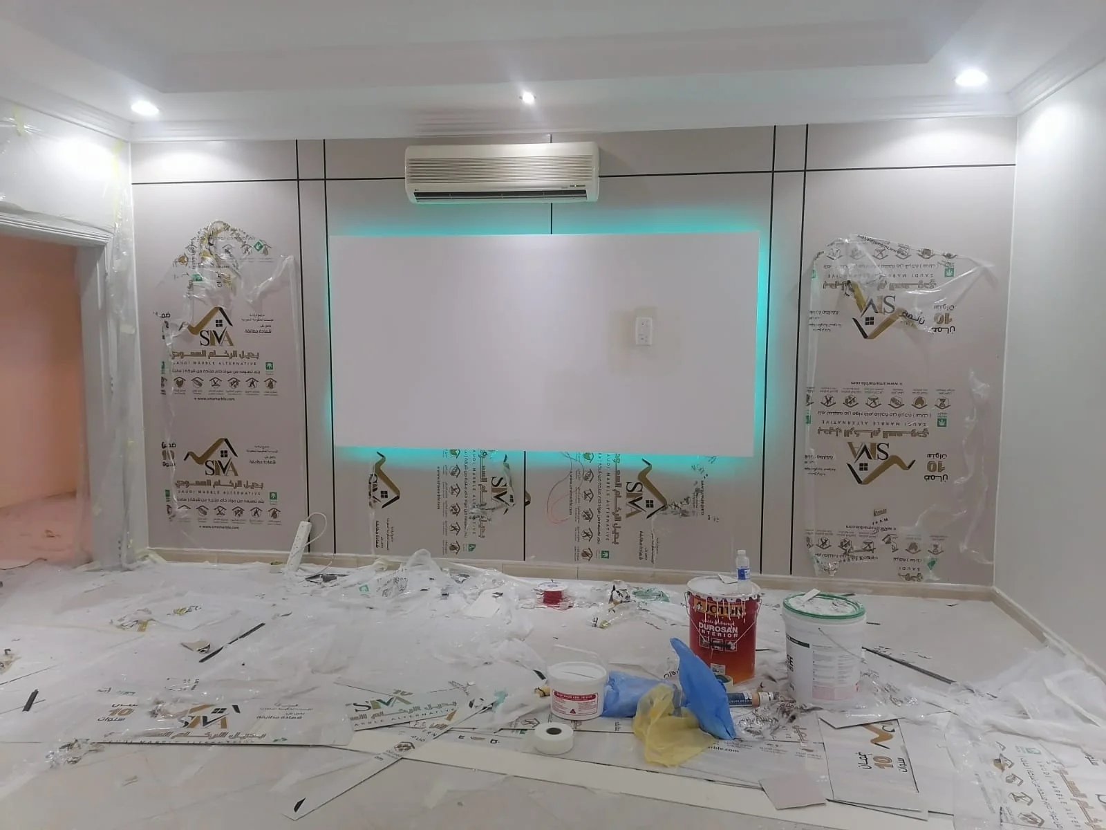 ديكورات شاشات — عمل تشطيب وتنفيذ رقم 35 ديكورات ودهانات الطايف